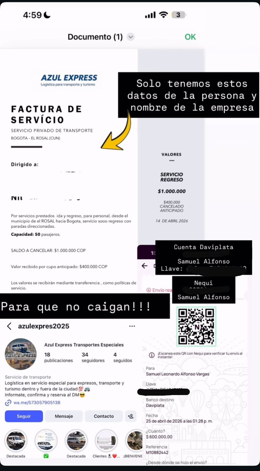 Créditos: Valentina Zarate - Captura de pantalla de Instagram