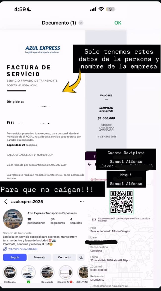 Créditos: Valentina Zarate - Captura de pantalla de Instagram