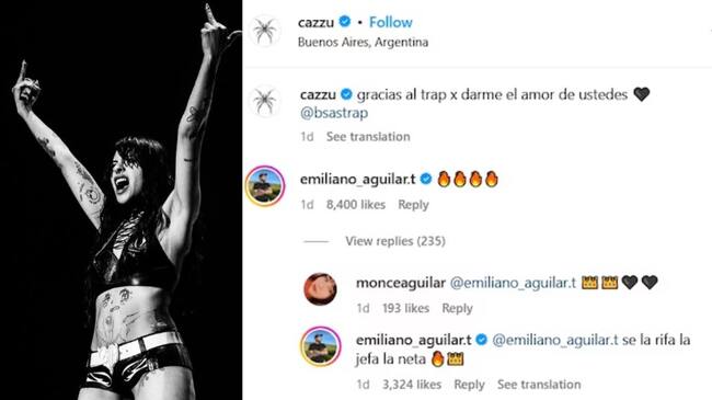 Créditos: Cazzu - Captura de Instagram