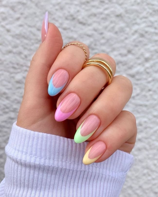 Créditos: Uñas en forma de almendra - Pinterest