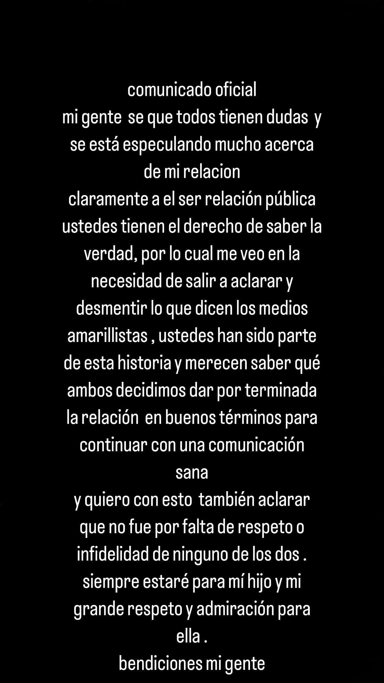 Créditos: Captura de historias de Juan David Tejada