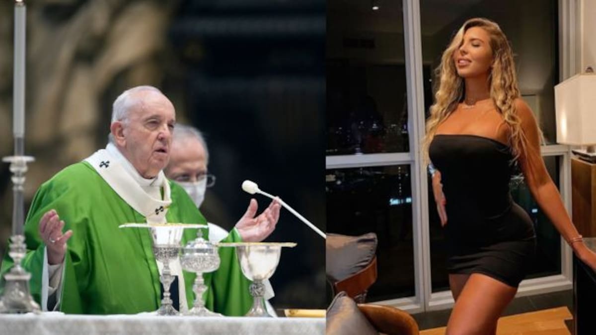 Papa Francisco le habría dado 'like' a foto de modelo brasileña con disfraz erótico