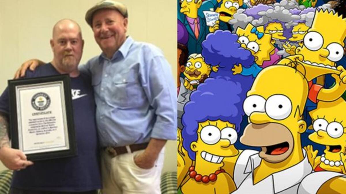 Fanático de Los Simpson se tatúa la espalda con todos los personajes de la serie