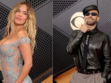 VIDEO: así fue el encuentro entre Karol G y Feid en los Premios Grammy 2026 tras rumores de separación