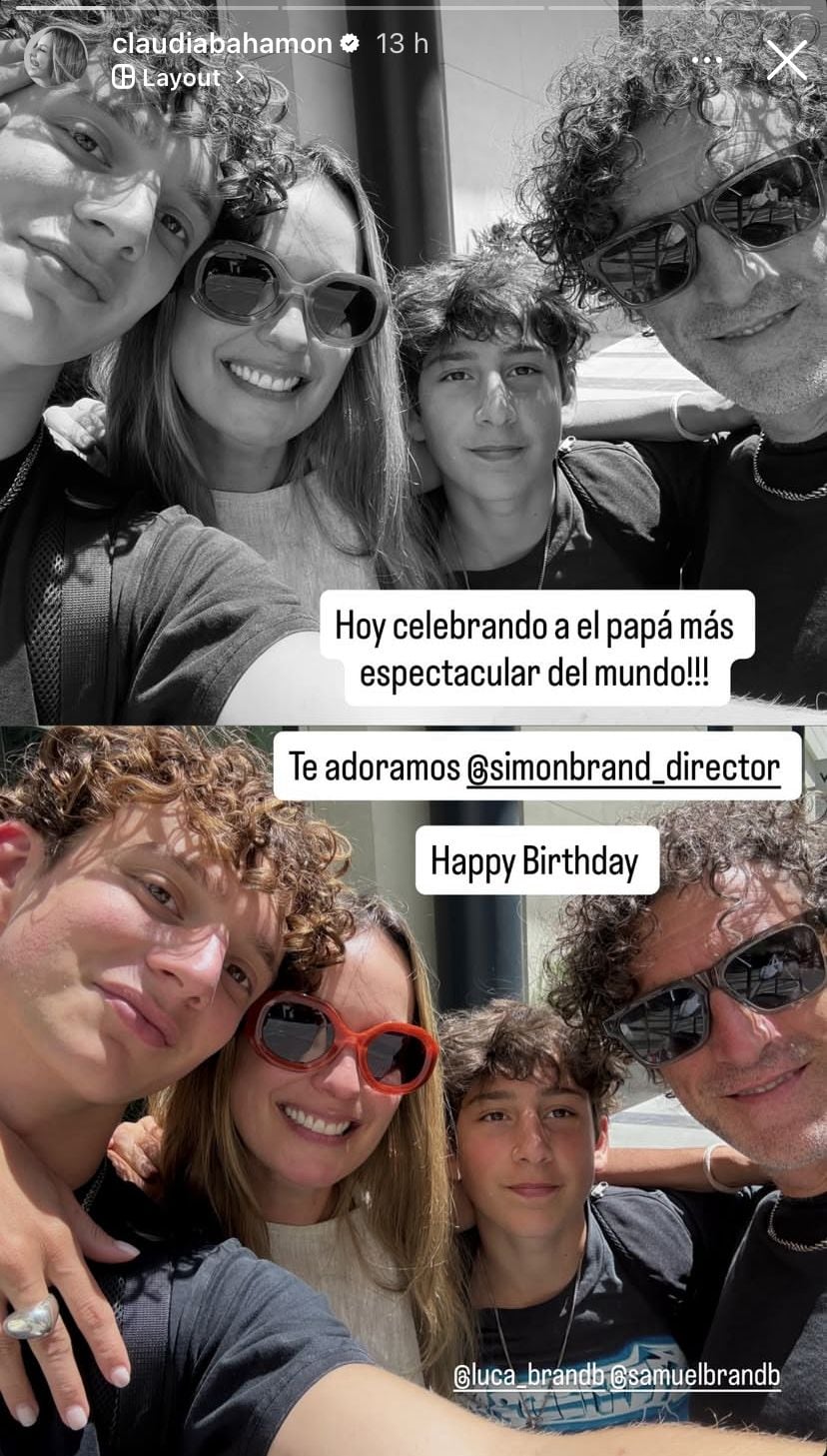 Claudia Bhamón, Simón Brand e hijos | Créditos: Instagram