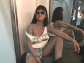 El extraño look de Rihanna en Coachella 2017