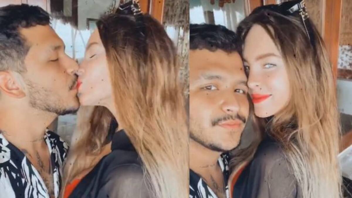 Belinda muestra el lado más tierno de su novio Christian Nodal