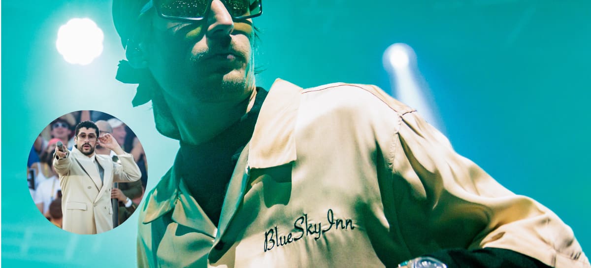 Danny Ocean en concierto y un círculo con Bad Bunny | Getty Images