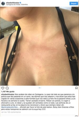 Captura Instagram @elizabethloaiza