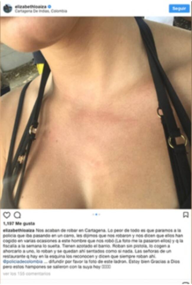 Captura Instagram @elizabethloaiza