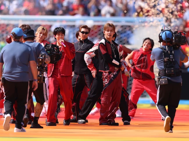 Créditos: BTS en el show de la final de la Copa Mundial de la FIFA 2026 - Getty Images