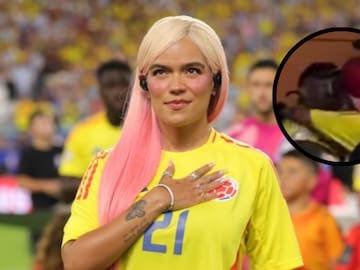 Karol G y Feid se vieron muy enamorados en la final de la COPA AMÉRICA 2024; los besos no faltaron