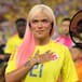 Karol G y Feid se vieron muy enamorados en la final de la COPA AMÉRICA 2024; los besos no faltaron