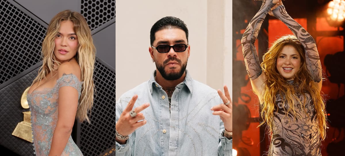 arol G, Ryan Castro y Shakira nominados a los MTV VMAs 2026 | Créditos: Getty Images