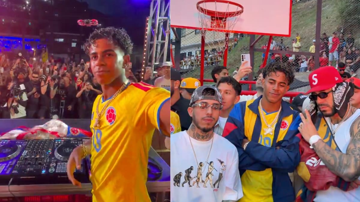 VIDEO: Yamal cantó el 'El ritmo que nos une' junto a WestCol y Ryan Castro; se puso la camiseta de Colombia