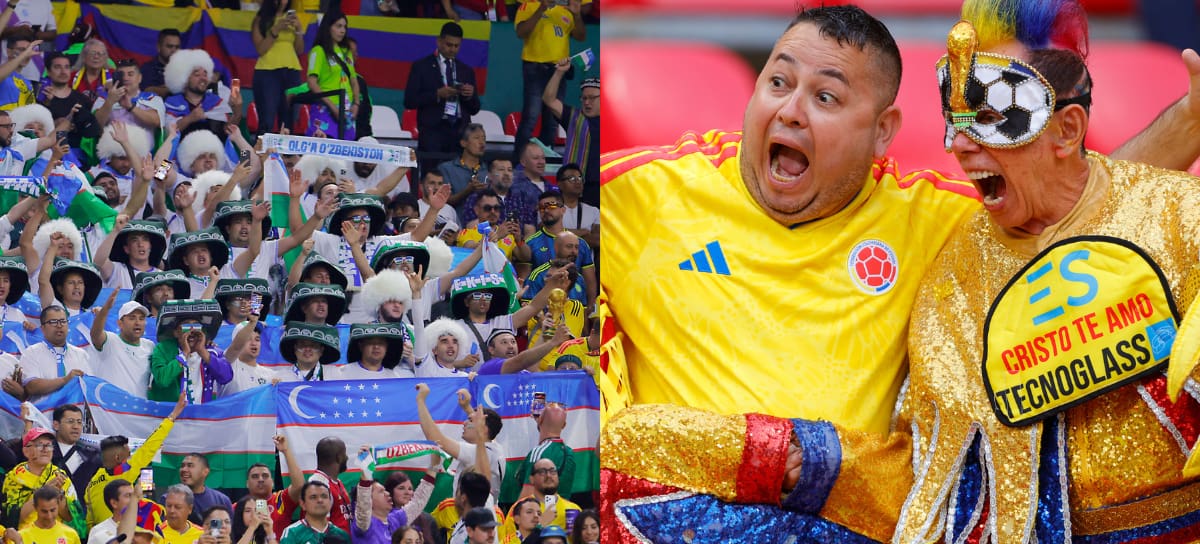 Créditos: Hinchas en el partido Colombia vs. Uzbekistán - Getty Images