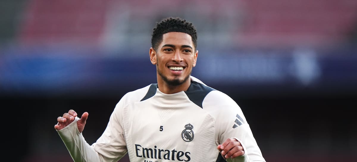 Jude Bellingham durante un entramiento del Real Madrid.