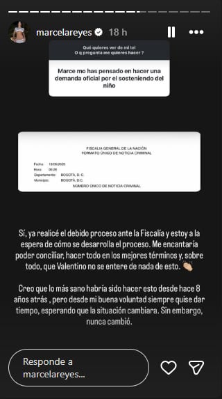 Créditos: Captura de pantalla de Instagram de Marcela Reyes
