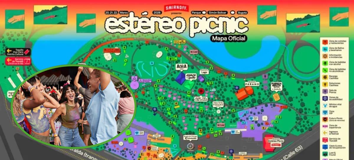 Mapa Estereo Picnic 2026