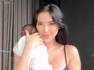 El tierno video con el que Aida Victoria celebró el primer mes de su hijo