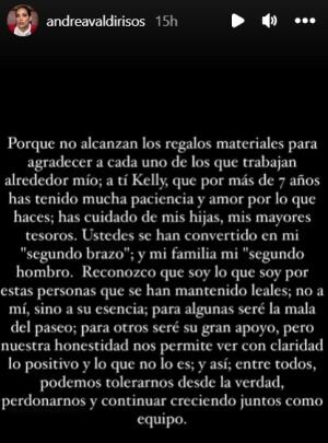 Crédito: Instagram Andrea Valdiri