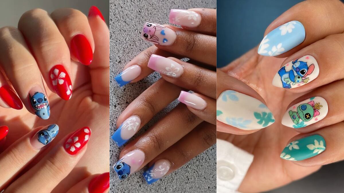 Créditos: Uñas diseños Stitch - Pinterest