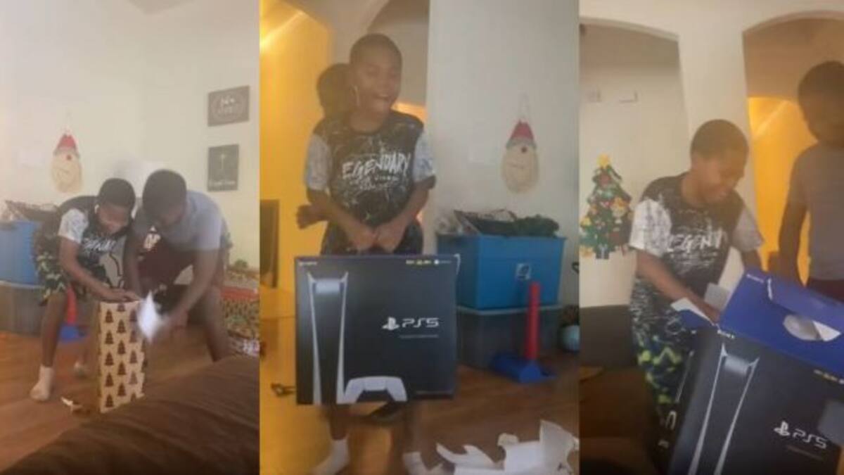 ¡De la alegría a la decepción! La reacción de dos niños al abrir una Play Station 5