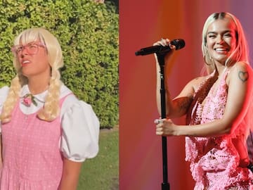 Karol G no se dejó opacar de Feid y sorprendió con tremendo disfraz de Hallowen ¿Le salió igual?