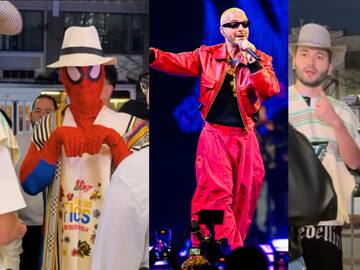 J Balvin se disfrazó de 'Espaisaman' para entrar a su concierto y los "villanos" lo querían sacar