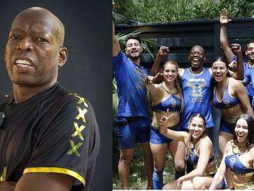 Él es el hijo del Tino Asprilla, el líder del equipo azul en el Desafío XX
