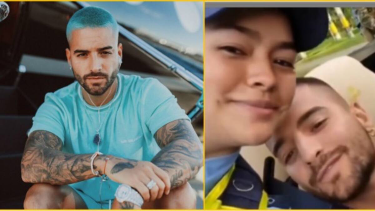 Maluma causó polémica por video con agente de tránsito
