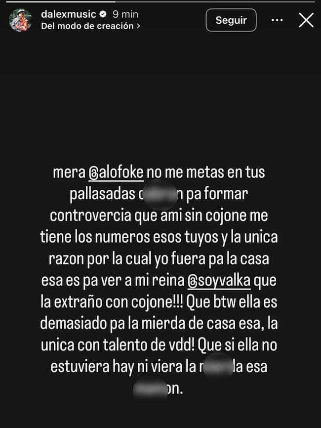 Dalex responde a Alofoke | Créditos: Instagram