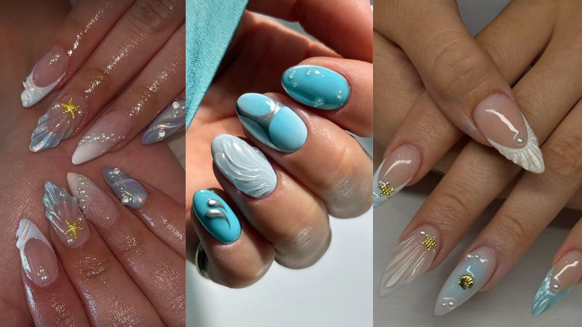 Créditos: Uñas Vibras Aqua - Pinterest y @thenaillologist