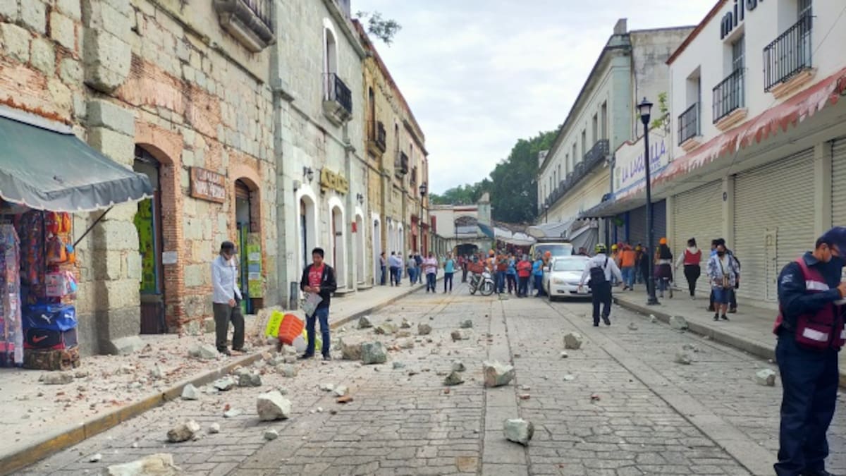 Las fuertes imágenes que dejó el temblor en México