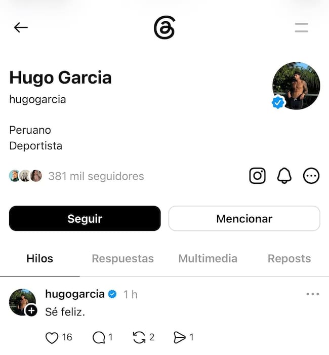 Créditos: threads @hugogarcia