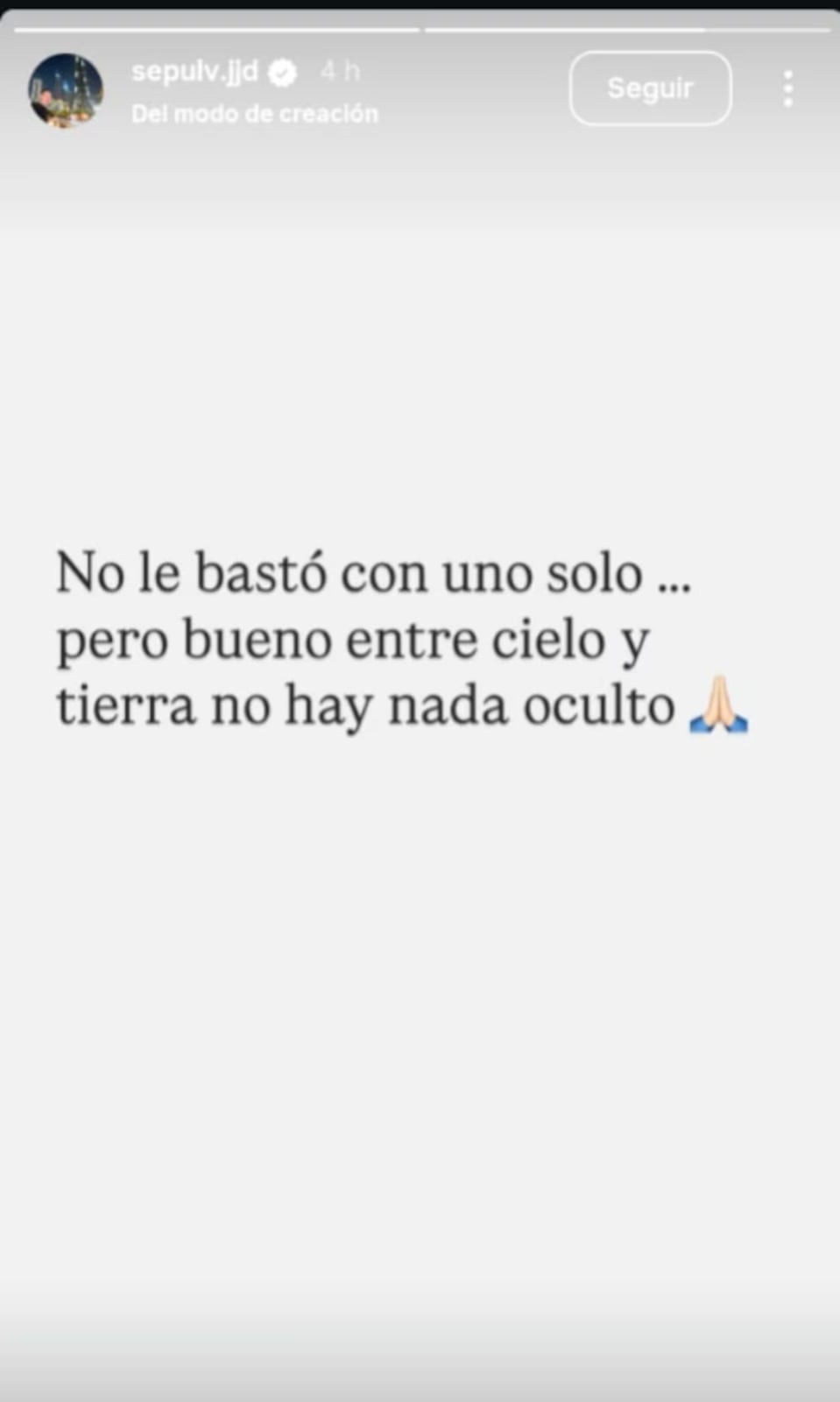 Historia Juan Danioel Sepúlveda | Créditos: instagram