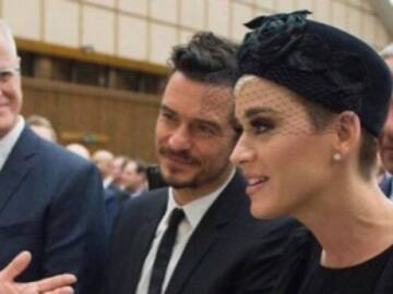 KATY PERRY Y ORLANDO BLOOM RECIBEN LA BENDICIÓN DEL PAPA FRANCISCO