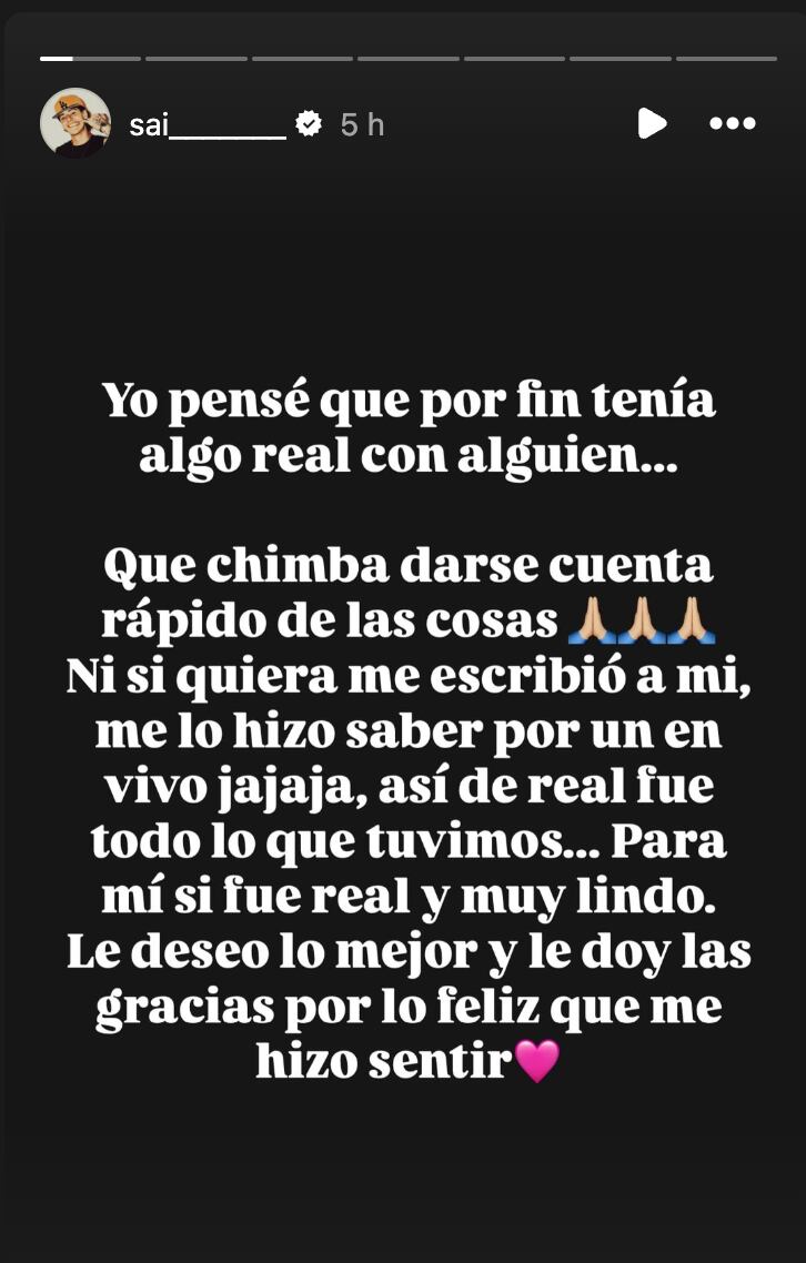 Créditos: Captura del Instagram de SAI