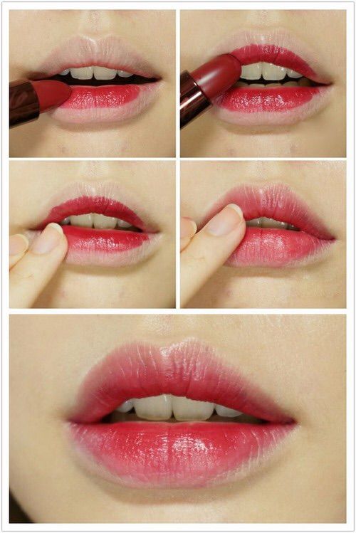 Labios tipo ‘gradient’ (degradado) | Créditos: Pinterest