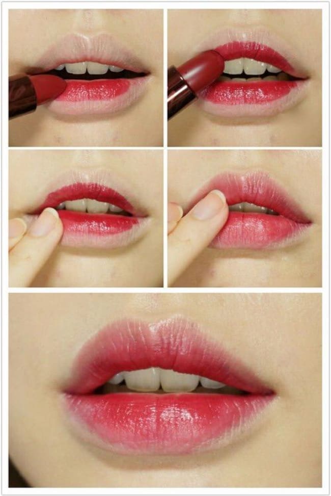 Labios tipo ‘gradient’ (degradado) | Créditos: Pinterest