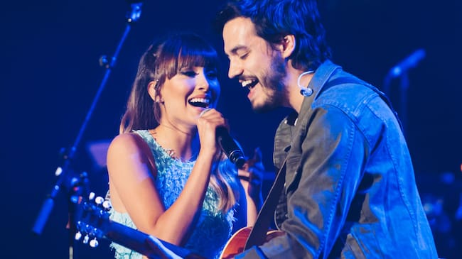 Aitana y Juan Pablo Villamil de Morat-concierto en Madrid | Getty Images