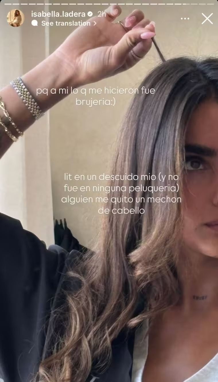 Isabella Ladera asegura que le hicieron brujería | Créditos: Instagram