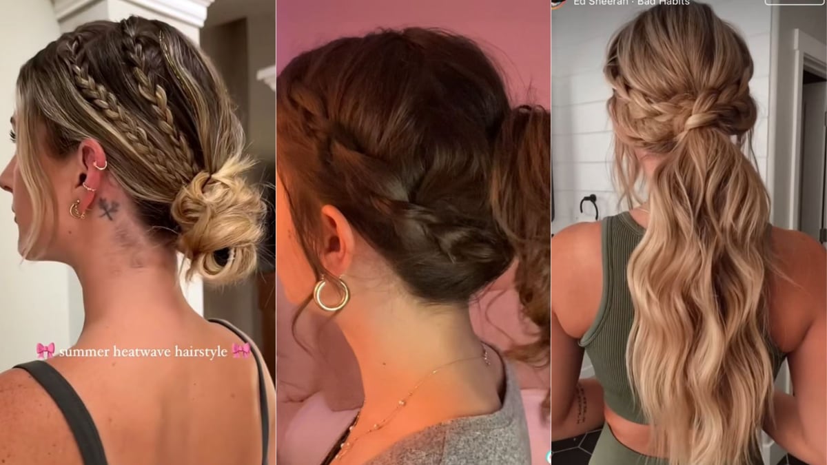 Peinado recogido con trenzas (créditos: Pinterest)