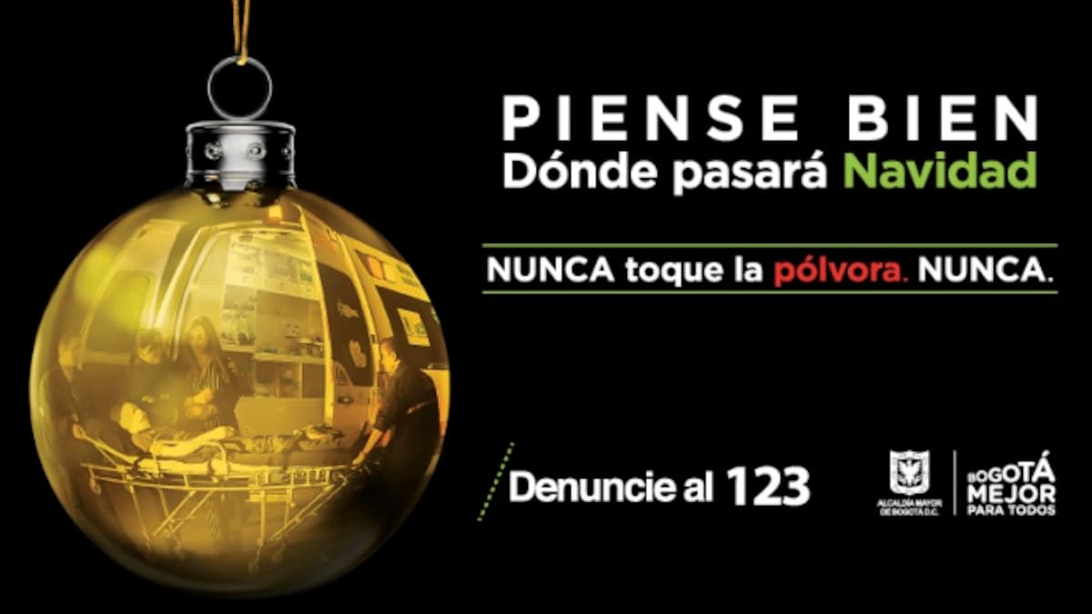 ¡No se arriesgue en esta Navidad! En Bogotá está prohibido el uso de pólvora