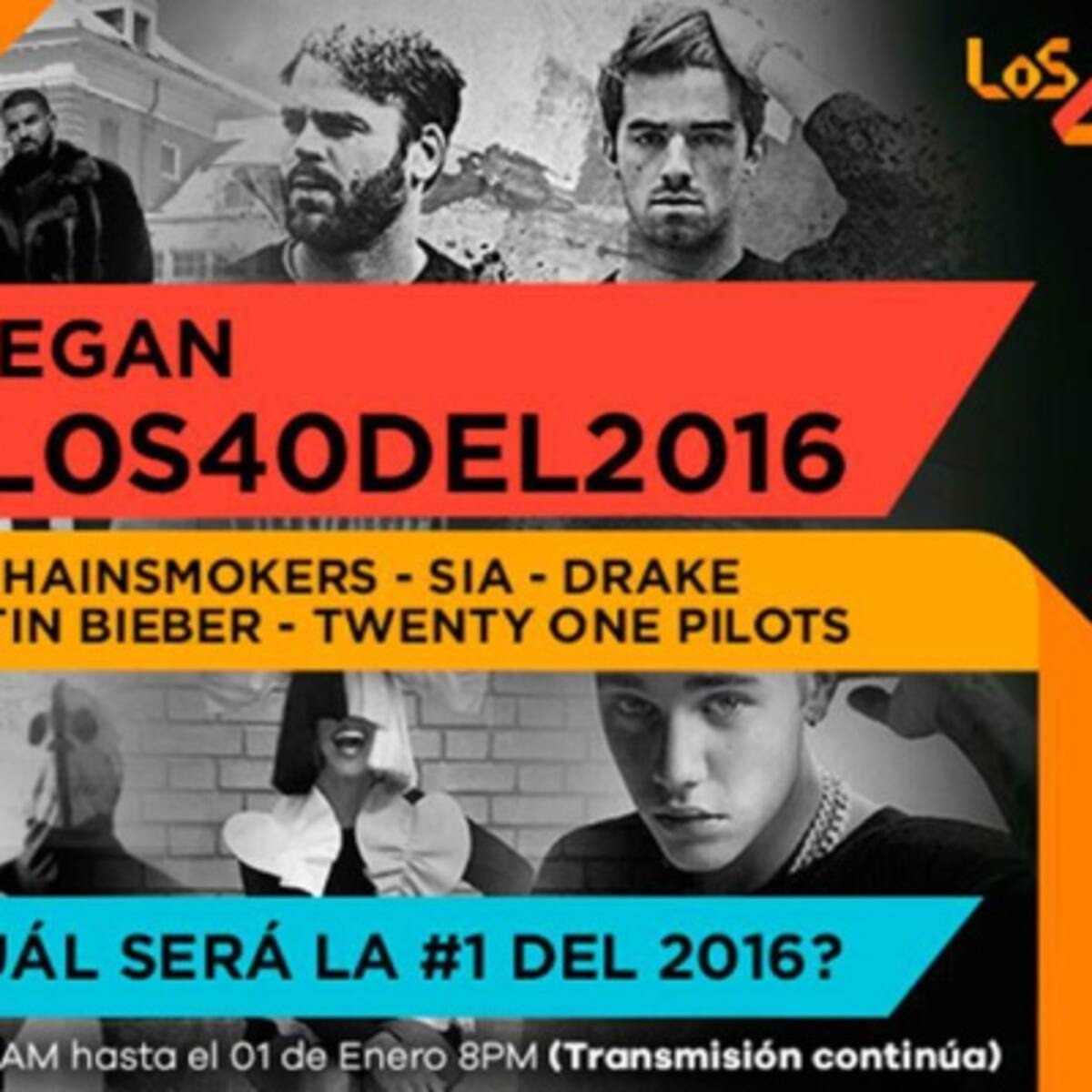 Conoce el listado oficial de #LOS40Del2016