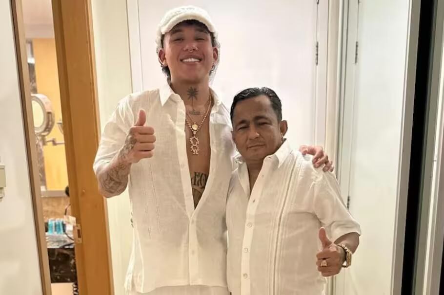 Créditos: Beéle y su padre - Tomada de Instagram