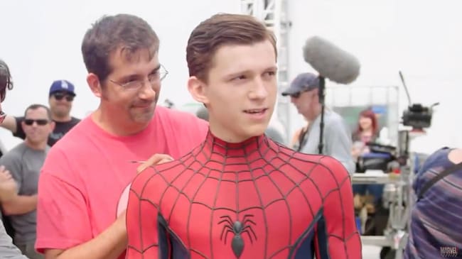Tom Holland en el detrás de cámaras de la película ‘Capitán América:Civil War’ Foto: vía Marvel Studios Movies