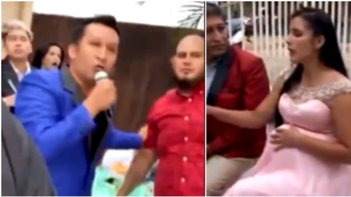 VIDEO: sujeto revela infidelidad de su esposa embarazada en plena fiesta familiar